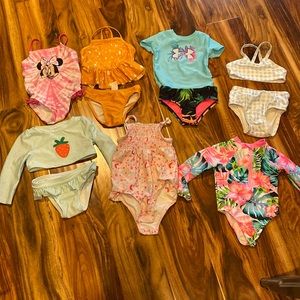 18 month swimsuits, 7 suits